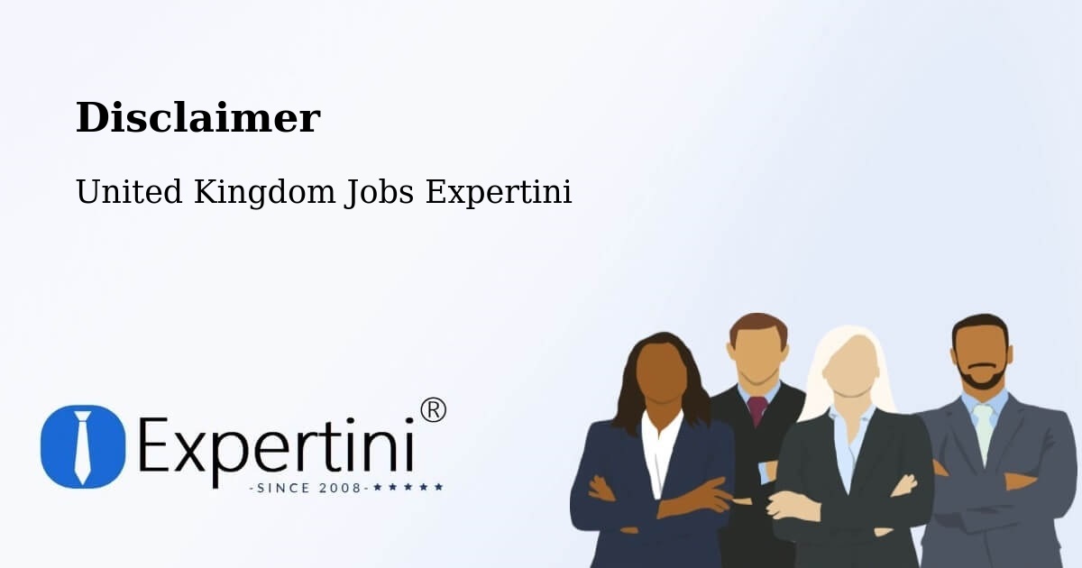 Disclaimer – Donnington - United Kingdom Jobs Expertini