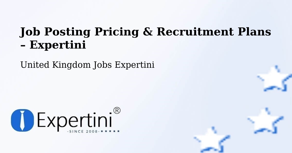 Job Posting Pricing & Recruitment Plans – Donnington - Donnington, United Kingdom Jobs Expertini